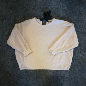 Zara sweater with black tie in the back